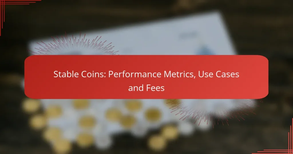 Stable Coins: Performance Metrics, Use Cases and Fees