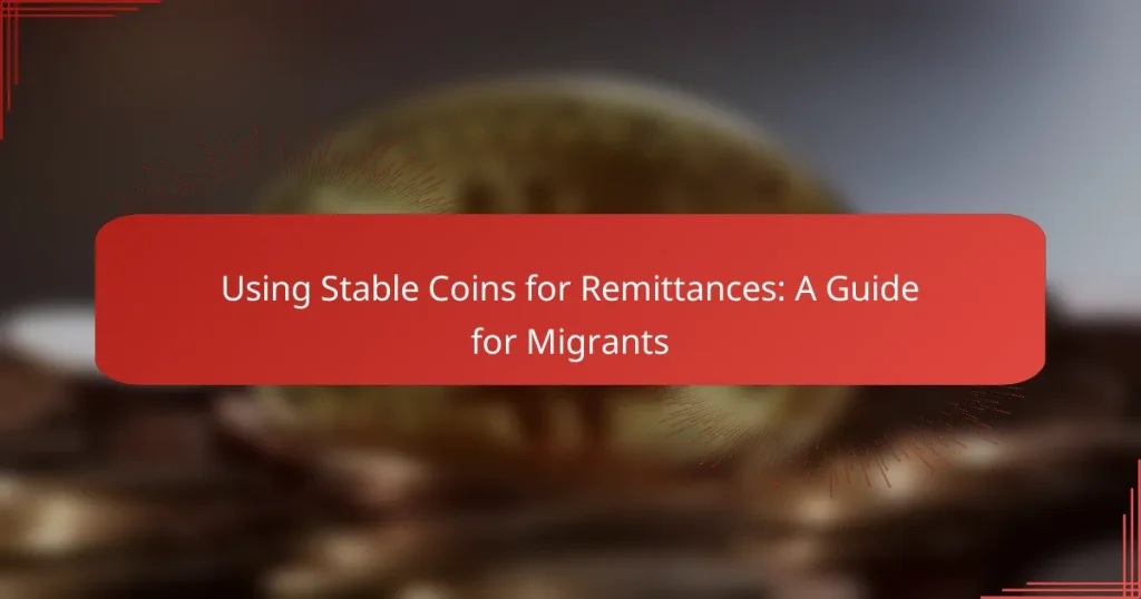 Using Stable Coins for Remittances: A Guide for Migrants